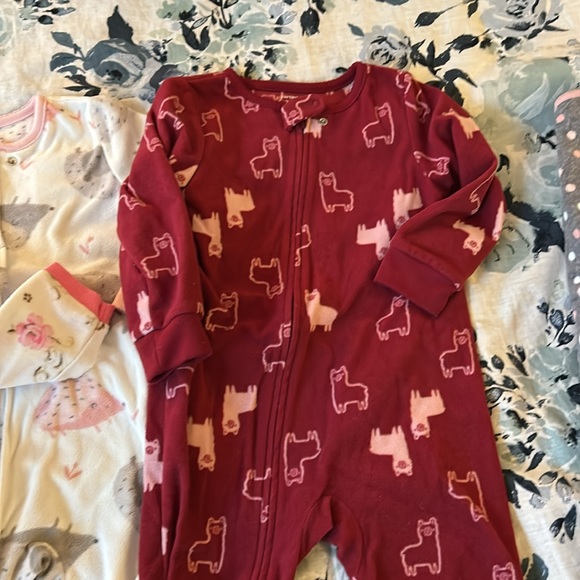 5pc Footie Zip-up Pajama bundle -Sz 24m - Picture 5 of 9